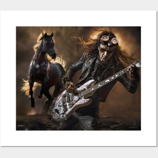 Steve Vai Bad Horsie Steampunk Posters and Art